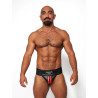 Mr B - Mister B Jockstrap en cuir Mister B Noir-Rouge